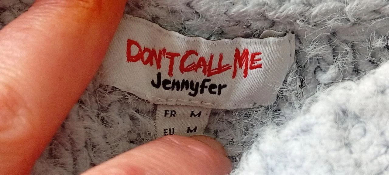 Jennyfer gedraaid gebreide trui - Hemelsblauw - Maat M - Redelijke staat – photo 11